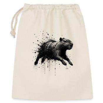 Capybara Splatter Illustration - Gift Bag 40 x 50 cm - nature - Front