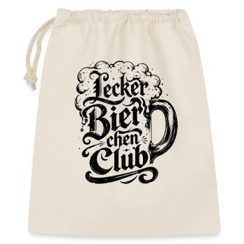 Lecker Bierchen Club Bierkrug Vintage Edition - Geschenkbeutel aus Baumwolle (40 x 50 cm) - Natur - Vorne