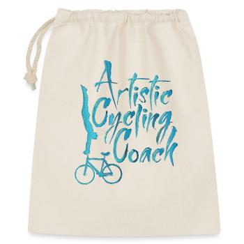 Kunstrad, Kunstradfahren, Hallenradsport, Coach - Geschenkbeutel aus Baumwolle (40 x 50 cm) - Natur - Vorne