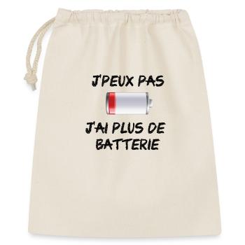 I can not I have more battery - Gift Bag 40 x 50 cm - nature - Front