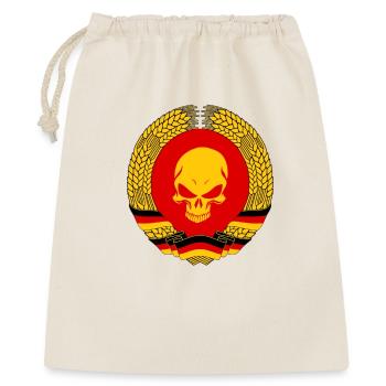 DDR Totenkopf Ostdeutschland Geschenk Flagge - Geschenkbeutel aus Baumwolle (40 x 50 cm) - Natur - Vorne