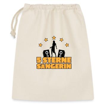 Sänger Sängerin singen Gesang Geschenk Weihnachten - Geschenkbeutel aus Baumwolle (40 x 50 cm) - Natur - Vorne