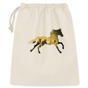 Silhouette de troupeau au galop - Sac cadeau 40 x 50 cm - nature - Devant