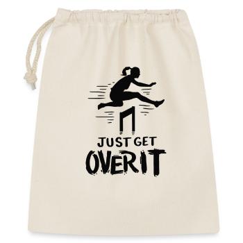 Leichtathletik Hürdenlauf Sport - Geschenkbeutel aus Baumwolle (40 x 50 cm) - Natur - Vorne
