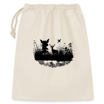Little fairy with deer at night - Gift Bag 40 x 50 cm - nature - Front