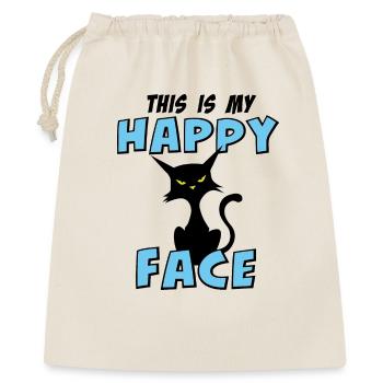 Chat chats drôles - Sac cadeau 40 x 50 cm - nature - Devant