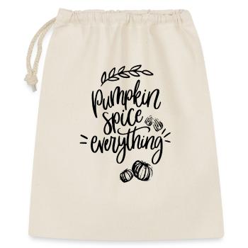 Pumpkin Spice Everything - Geschenkbeutel aus Baumwolle (40 x 50 cm) - Natur - Vorne