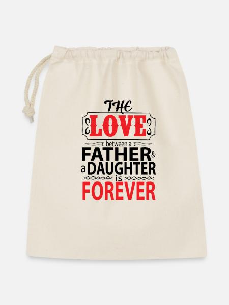 father daughter forever - Geschenkbeutel aus Baumwolle (40 x 50 cm) - Natur
