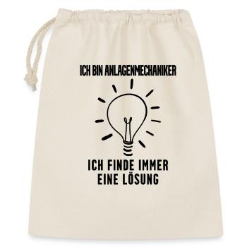 Anlagenmechaniker Beruf Ausbildung - Geschenkbeutel aus Baumwolle (40 x 50 cm) - Natur - Vorne