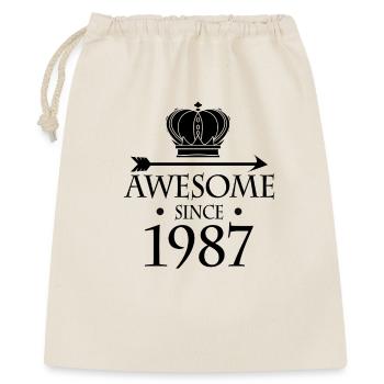 Né en 1987 - Fantastique depuis 1987 - Sac cadeau 40 x 50 cm - nature - Devant