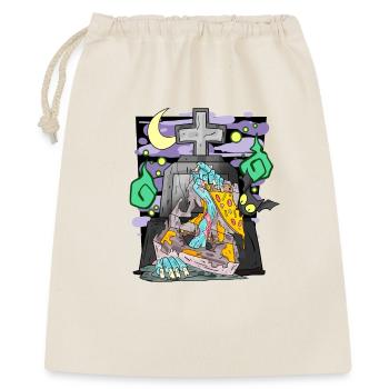 Zombie Tombstone Pizza Funny - Gift Bag 40 x 50 cm - nature - Front