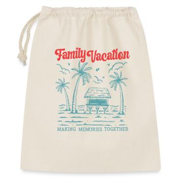 Vacances en famille Faire des souvenirs ensemble - Sac cadeau 40 x 50 cm - nature - Devant