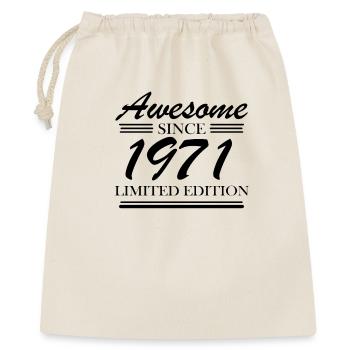1971 - Born 1971 - Gift Bag 40 x 50 cm - nature - Front