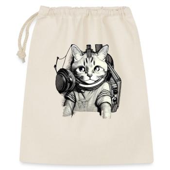 DJ Chat aux yeux bleus - Sac cadeau 40 x 50 cm - nature - Devant