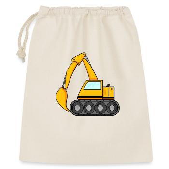 Pelle à godets excavatrice machine de construction de pelle - Sac cadeau 40 x 50 cm - nature - Devant