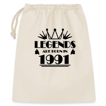 1991 - Né en 1991 - Sac cadeau 40 x 50 cm - nature - Devant