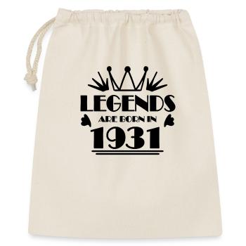 1931 - Born 1931 - Gift Bag 40 x 50 cm - nature - Front