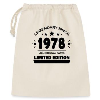 Year of construction 1978 - born 1978 - Gift Bag 40 x 50 cm - nature - Front