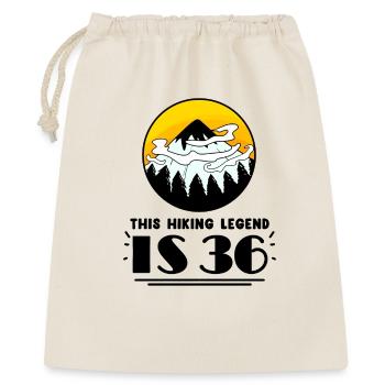36. Geburtstag Wanderer 36 Jahre alt Berg Wandern - Geschenkbeutel aus Baumwolle (40 x 50 cm) - Natur - Vorne