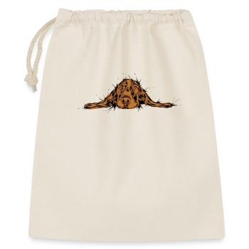 Tired dog - Gift Bag 40 x 50 cm - nature - Front