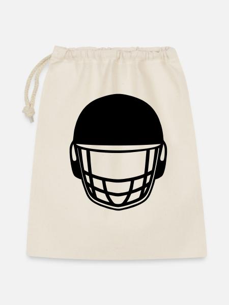Cricket-Helm-Logo - Geschenkbeutel aus Baumwolle (40 x 50 cm) - Natur