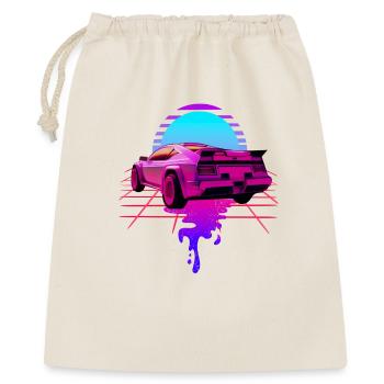 Retro Wave Sport Car Sunset - Gift Bag 40 x 50 cm - nature - Front