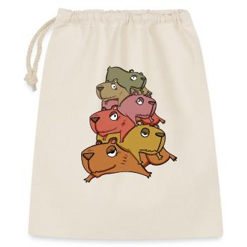 Capybara pile capybara - Gift Bag 40 x 50 cm - nature - Front