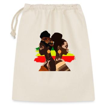African Beauties Vitiligo Juneteenth - Gift Bag 40 x 50 cm - nature - Front