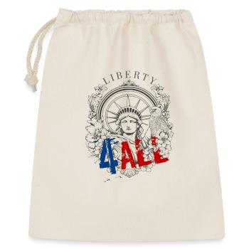 4 July - Independence Day. If you love freedom - t - Gift Bag 40 x 50 cm - nature - Front