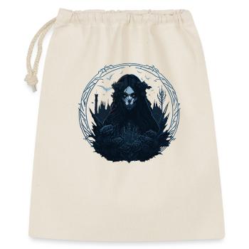 Skull Goth Girl - Geschenkbeutel aus Baumwolle (40 x 50 cm) - Natur - Vorne