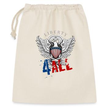 4-th July - Independence Day. If you love freedom - Gift Bag 40 x 50 cm - nature - Front