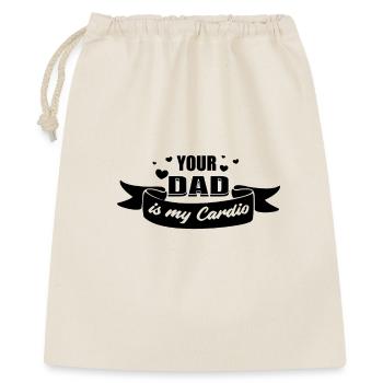 Your Dad Is My Cardio - Gift Bag 40 x 50 cm - nature - Front