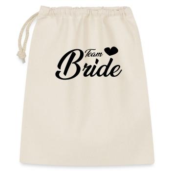 Team Bride - Geschenkbeutel aus Baumwolle (40 x 50 cm) - Natur - Vorne