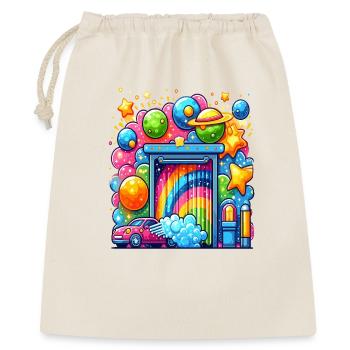 Lave-auto arc-en-ciel - Sac cadeau 40 x 50 cm - nature - Devant