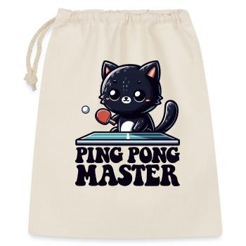 Ping Pong Master Katze Black Cat Dad Outfit - Gift Bag 40 x 50 cm - nature - Front