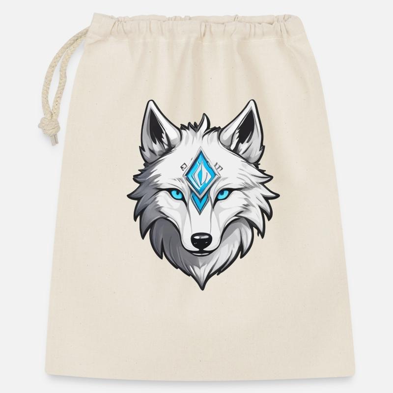 Loup Blanc - Sac cadeau 40 x 50 cm - nature