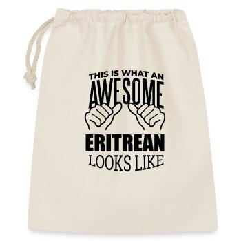 Eritrea - Geschenkbeutel aus Baumwolle (40 x 50 cm) - Natur - Vorne