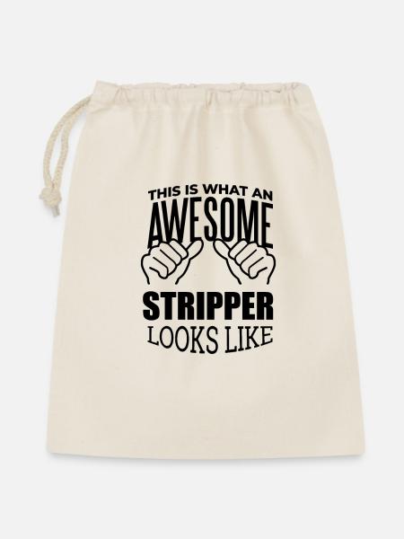 Stripper Stripper Stripper - Geschenkbeutel aus Baumwolle (40 x 50 cm) - Natur