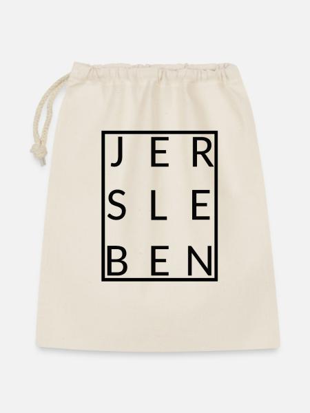 Jersleben - Geschenkbeutel aus Baumwolle (40 x 50 cm) - Natur