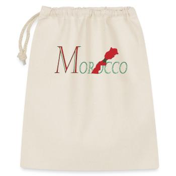 Élégance Patriotique au Design du Drapeau Marocain - Sac cadeau 40 x 50 cm - nature - Devant