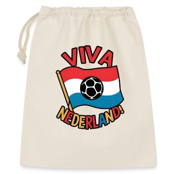 Conception du drapeau de football Viva Netherlands - Sac cadeau 40 x 50 cm - nature - Devant