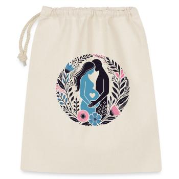 Expecting Parents Pregnancy Maternity Floral Gifts - Gift Bag 40 x 50 cm - nature - Front