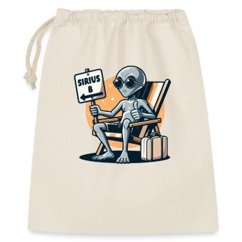 Alien « Sirius B » Guide de l’auto-stoppeur Illustration de dessin animé - Sac cadeau 40 x 50 cm - nature - Devant