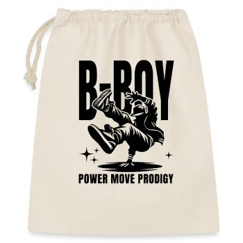 B-Boy Silhouette Breakdance Breaking Dance Hip-Hop - Gift Bag 40 x 50 cm - nature - Front