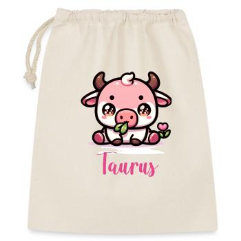 Mignon Taureau Zodiaque Astrologie Cadeau - Sac cadeau 40 x 50 cm - nature - Devant