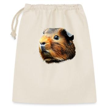 Meerschweinchen Nagetiere Capybara Süßes Nager - Geschenkbeutel aus Baumwolle (40 x 50 cm) - Natur - Vorne