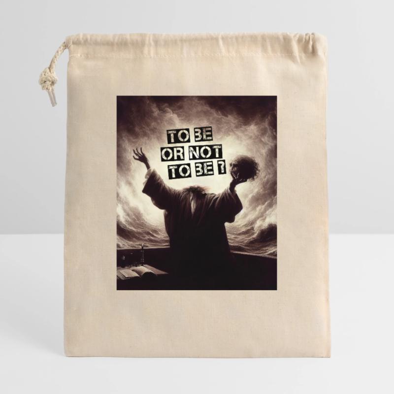 Sein oder nicht sein? Geschenkbeutel aus Baumwolle (40 x 50 cm)