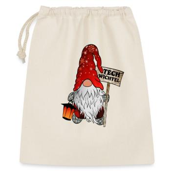 Tech Gnome – IT Christmas Gnome - Gift Bag 40 x 50 cm - nature - Front