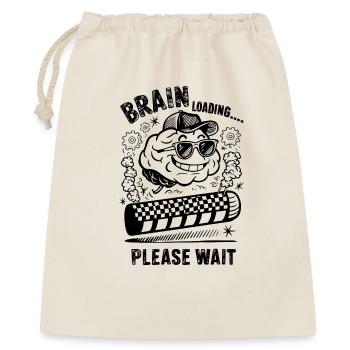 Charge cérébrale Drôle Humour intelligent Progrès Art - Sac cadeau 40 x 50 cm - nature - Devant