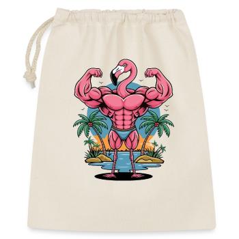 Muscle Flamingo - Gift Bag 40 x 50 cm - nature - Front